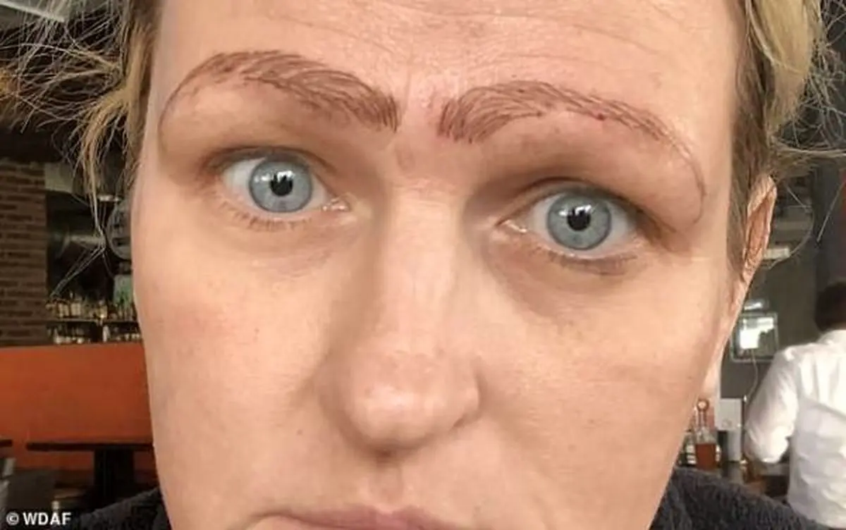 این زن چرا 4 ابرو دارد ؟ + تصاویر