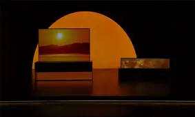 تلویزیون رول شونده OLED ال جی چشم‌ها را خیره کرد
