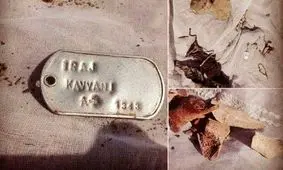 پلاک پیدا شده در منطقه تنکابن متعلق به جانبازی اهل تنکابن است+ویدئو