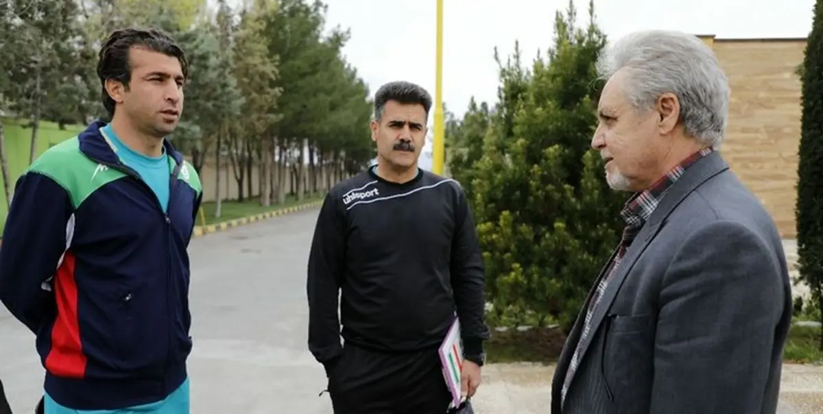 حضور تابش در تمرین تیم جوانان