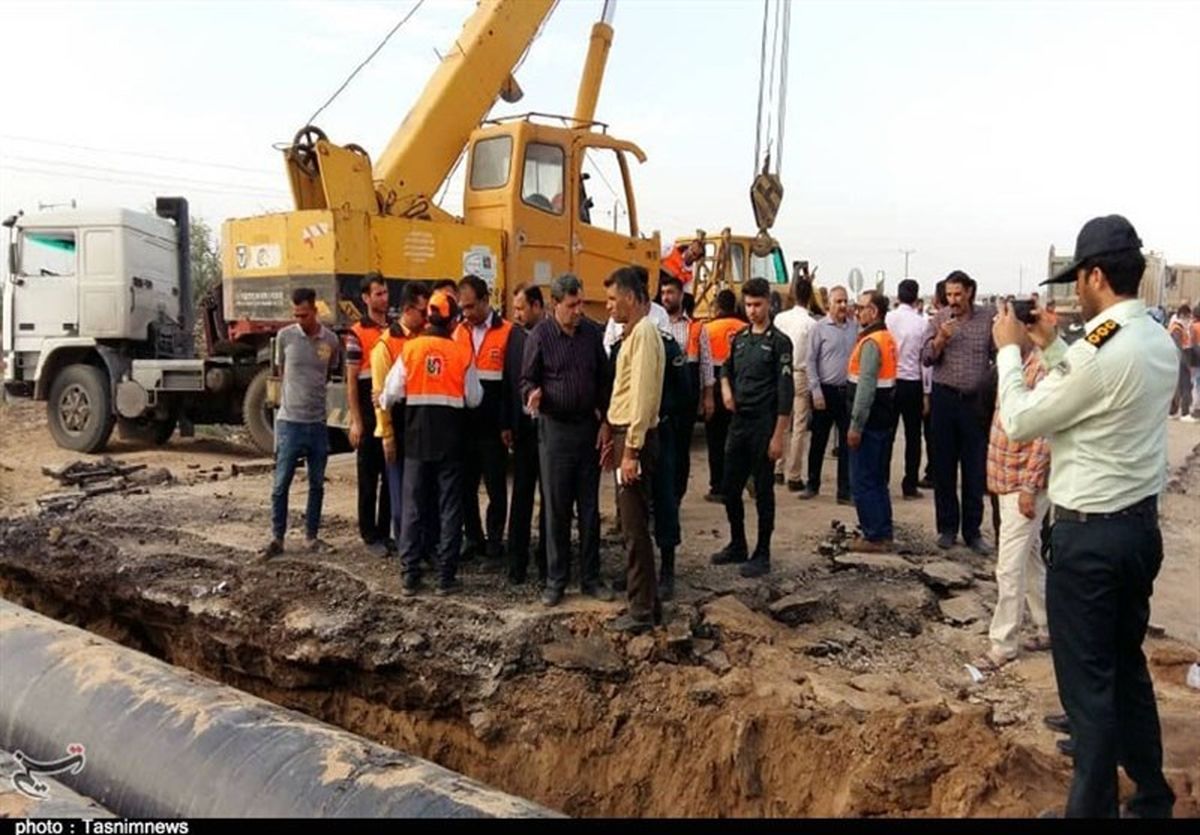 پل محور ارتباطی اهواز ـ خرمشهر تخریب شد+تصویر