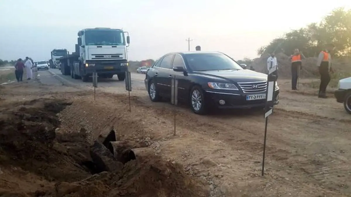 پل تخریب شده محور اهواز به خرمشهر ترمیم شد