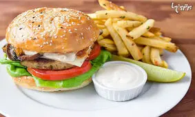 برگر مرغ و قارچ برگر + دستور تهیه