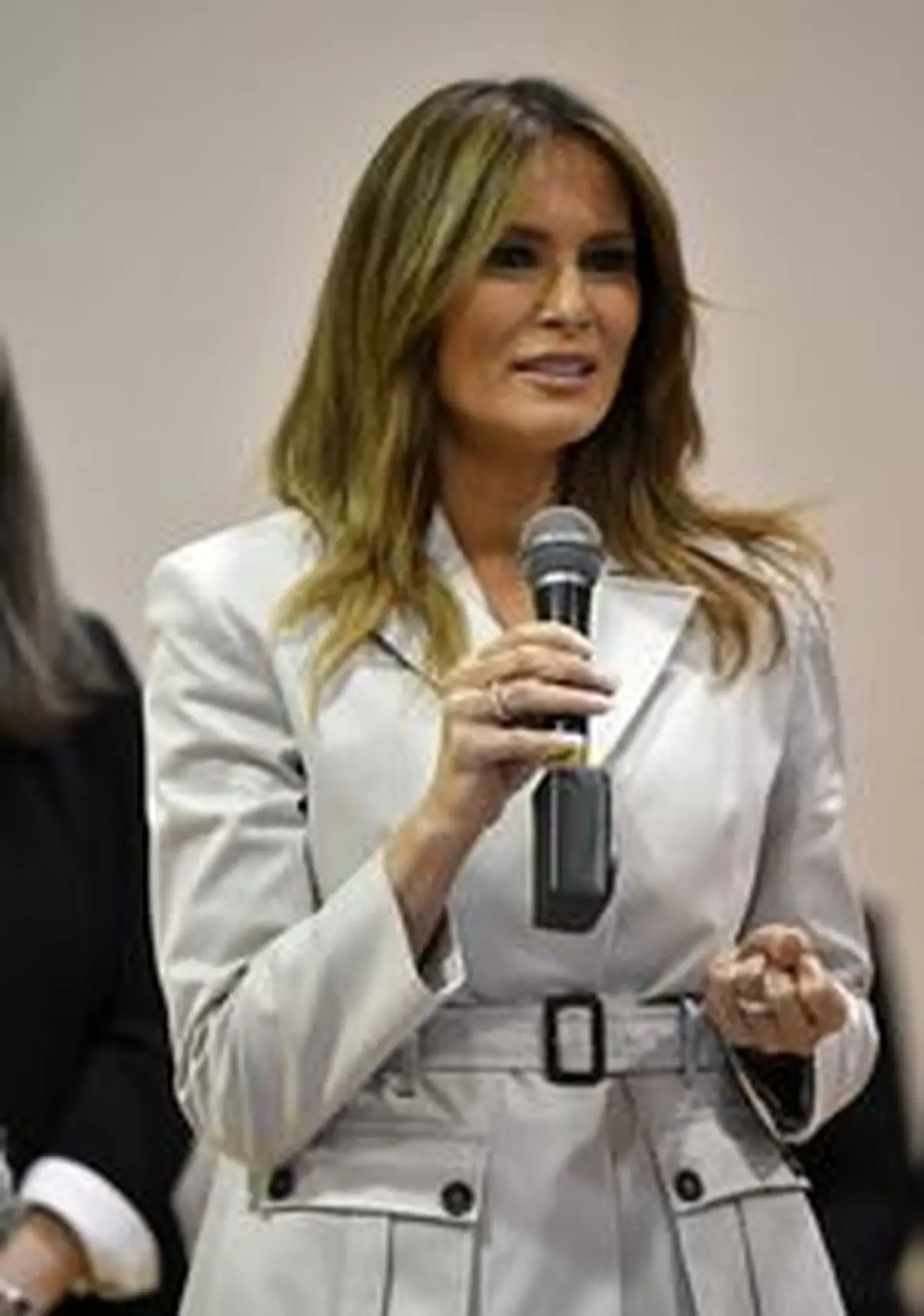 ملانیا ترامپ در جمع نظامیان و خانواده‌هایشان +تصاویر