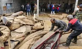 خلق صحنه های زیبا در مناطق سیل زده+عکس و ویدئو