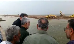 جاده در خطر سیل آبادان _ ماهشهر+فیلم