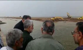 جاده در خطر سیل آبادان _ ماهشهر+فیلم