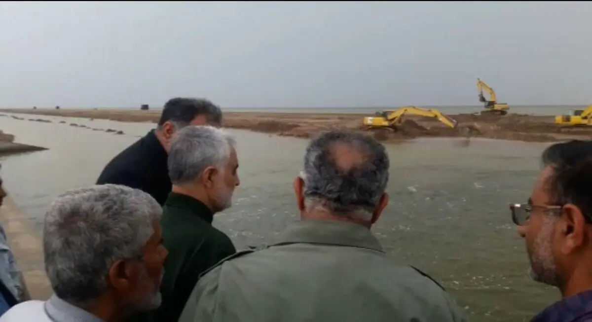 جاده در خطر سیل آبادان _ ماهشهر+فیلم