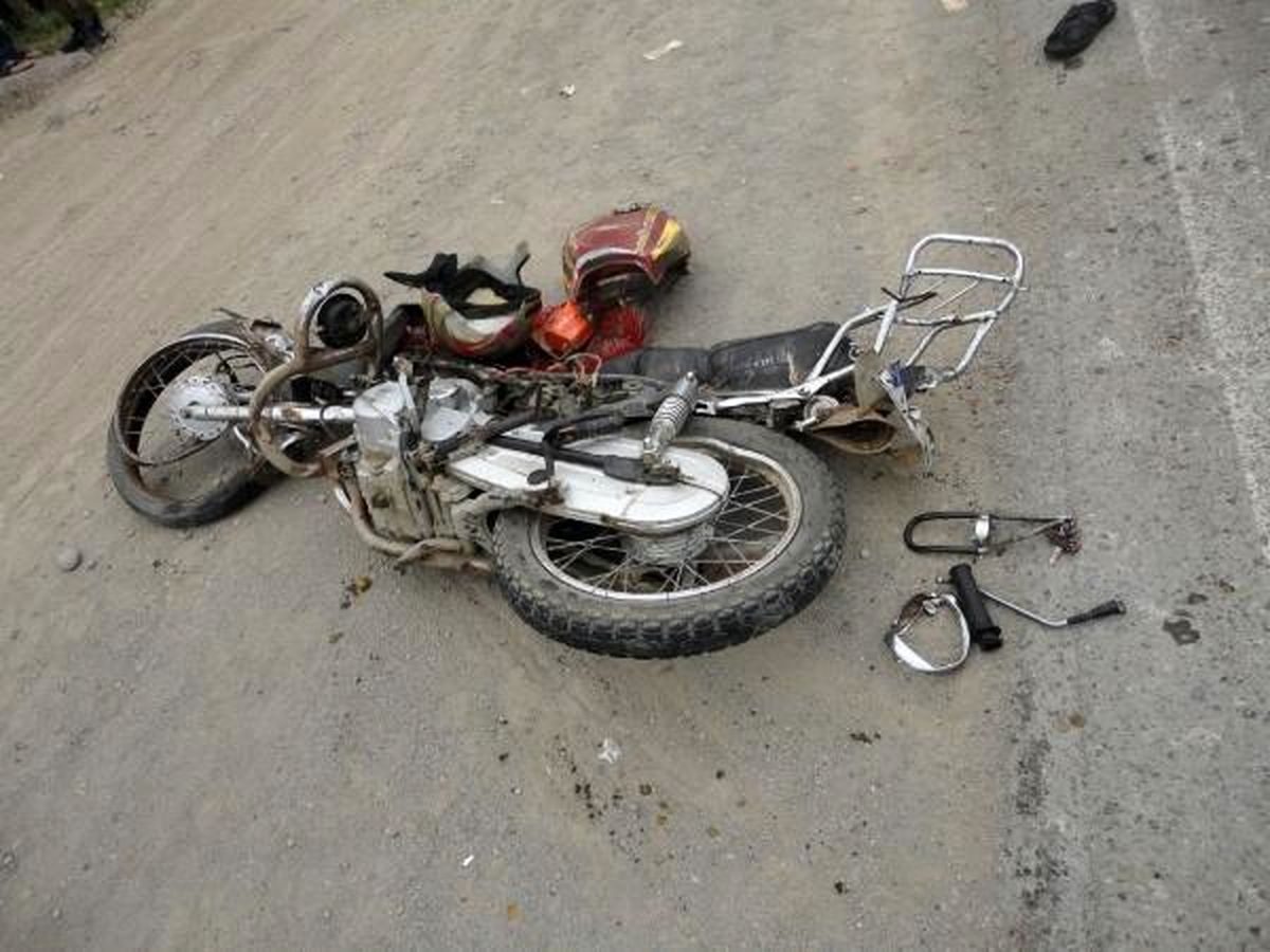 واژگوني موتورسیکلت 2 كشته برجاي گذاشت