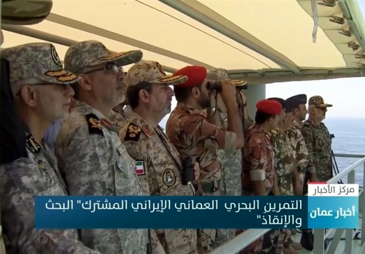 برگزاری رزمایش مشترک نیروهای دریایی ارتش و سپاه با عمان