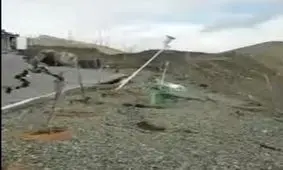 رانش زمین در جاده حسن‌آباد به سنندج