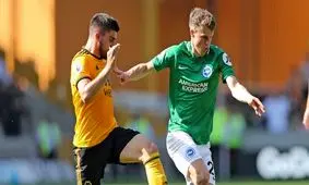 یاران جهانبخش در منطقه خطر/تساوی برایتون در خانه ولورهمپتون