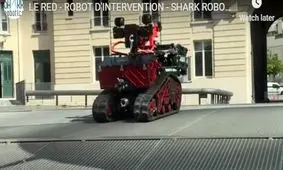 همکاری ربات آتش‌نشان با آتش‌نشان‌ها در آتش‌سوزی «قلب پاریس»