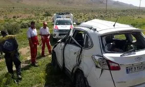یک کشته و ۳ مصدوم در جاده فسا-دارب + تصاویر