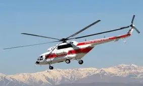 نجات پیرمرد ۷۰ ساله به وسیله بالگرد اورژانس فارس از کوه سبز