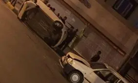 عکس / پراید، خودروی MVM را در مشهد چپ کرد