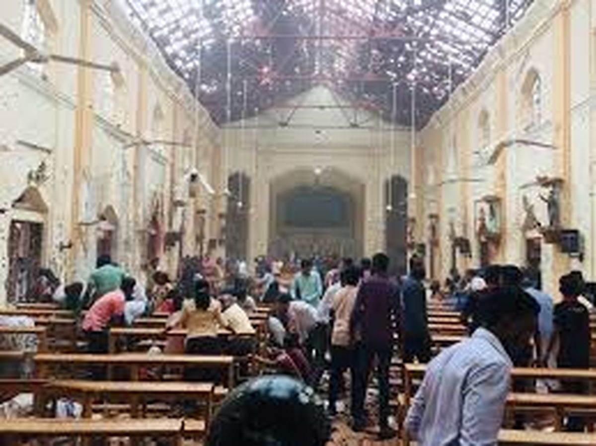 ویدئویی از کلیسایی که امروز در سریلانکا هدف انفجار قرار گرفت