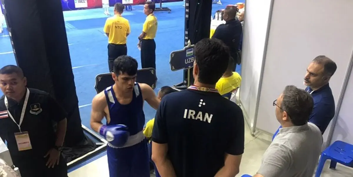 ازبک‌ها با نفوذ در در کرسی داوری کاظم زاده را بازنده اعلام کردند