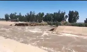 سیل بند عین دو شکسته شد+فیلم