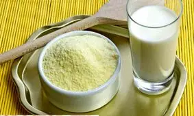 افزایش وزن وچاقی صورت وبدن باشیر خشک