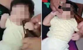 اقدام احمقانه معلم در خوراندن مشروبات الکلی به کودک! +فیلم