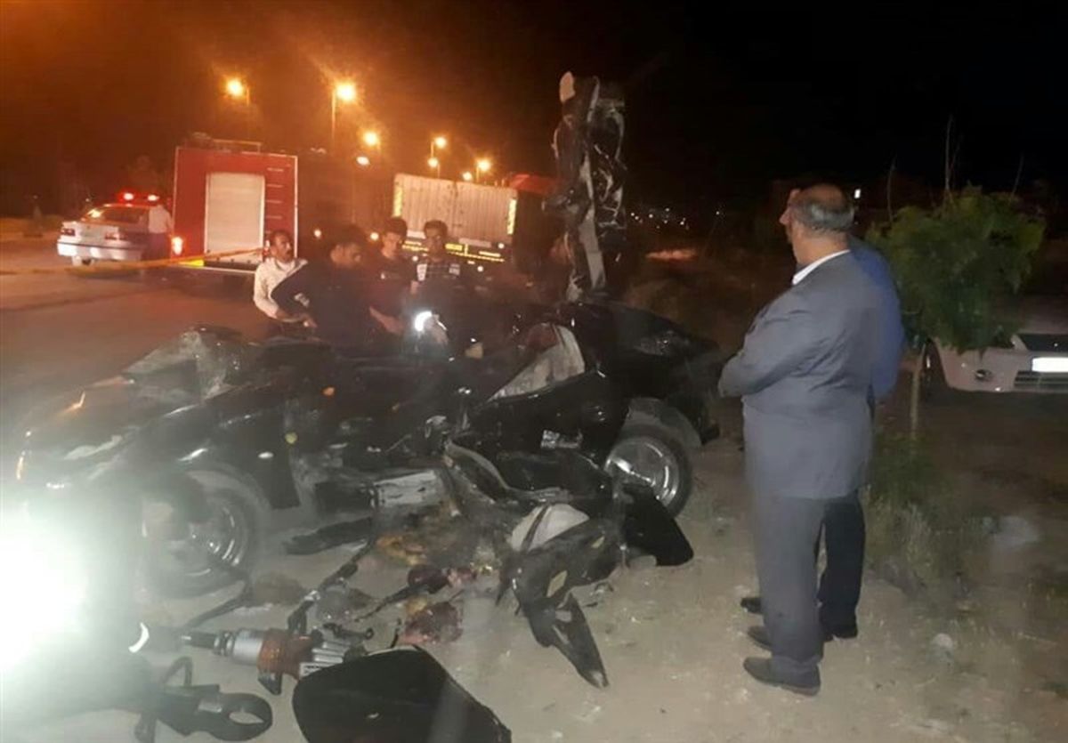 تصادف مرگبار در محور یاسوج ـ شیراز/ ۲ نفر کشته و ۳ نفر مصدوم شدند