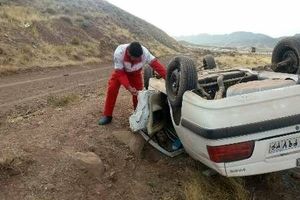 واژگونی مرگبار پژو پارس با 2 کشته