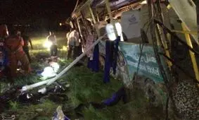 علت تصادف مرگبار اتوبوس در دست بررسی است؛ اعزام کارشناسان ناجا به محل حادثه