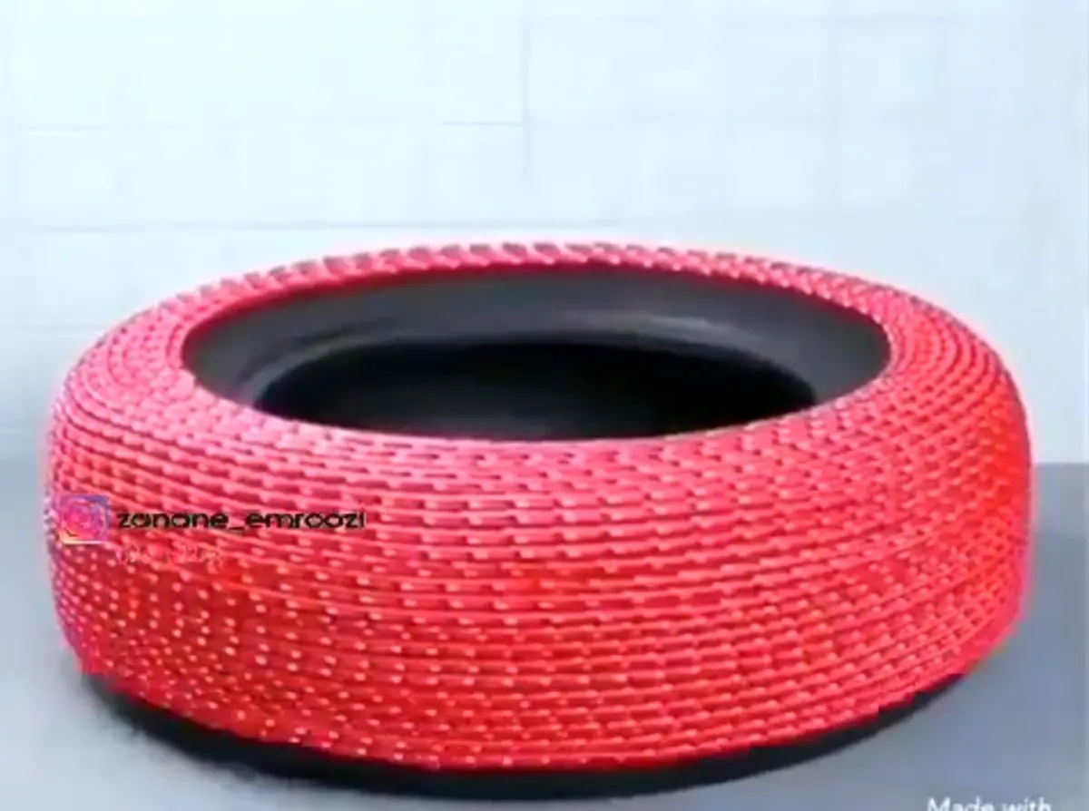 خلاقیت با تایر