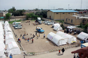تعداد اردوگاه های اضطراری اسکان سیل‌زدگان خوزستان کاهش یافت