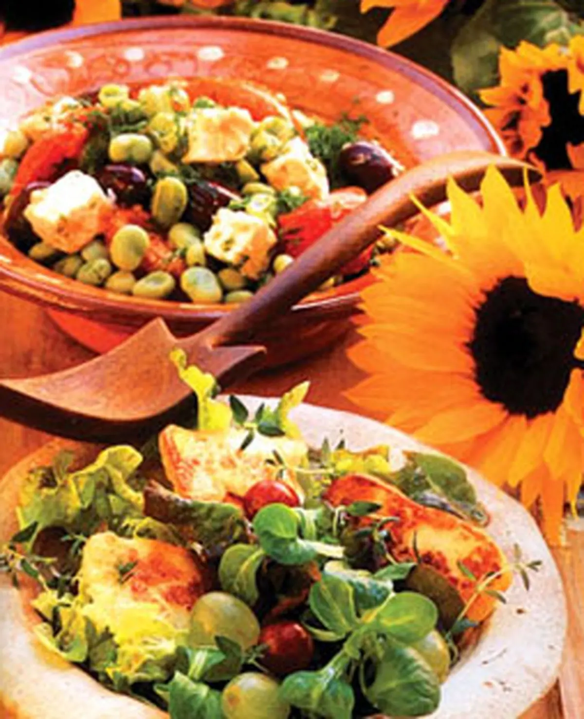 طرز تهیه سالاد باقالا و پنیر