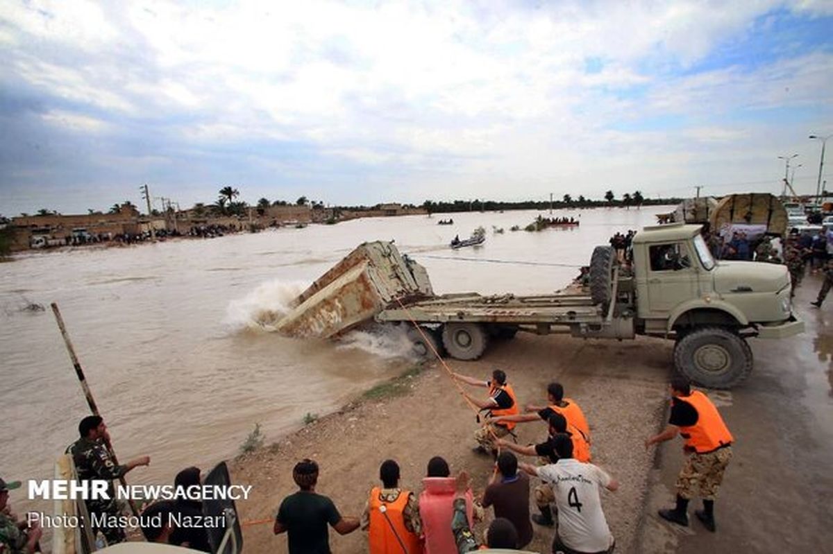 مدیریت ۱۰ میلیارد مترمکعب سیلاب در خوزستان/روند کاهشی دبی کارون