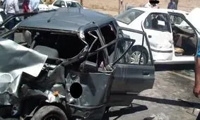 برخورد 3 دستگاه خودرو در محور مشهد- کلات