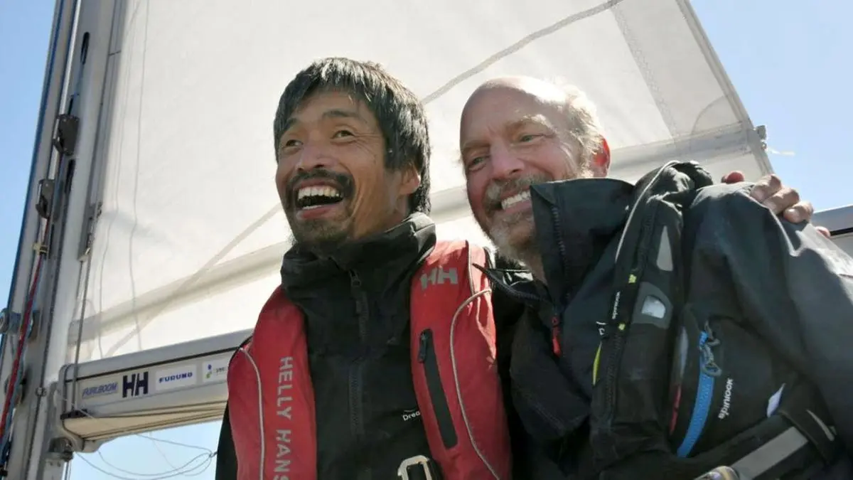 نابینای ژاپنی اقیانوس آرام را پیمود + ویدئو