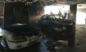 حریق ساختمان ۵ طبقه در شیراز ۹ مصدوم برجا گذاشت