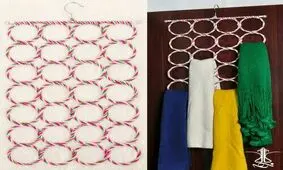 ایده ساخت آویز روسری با کنف