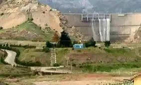 سد ساوه سرریز کرد