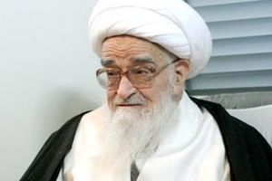 حضور هیاتی از طرف آیت الله صافی گلپایگانی در منزل روحانی شهید همدانی