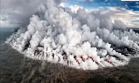 تصویری هولناک از یک آتشفشان