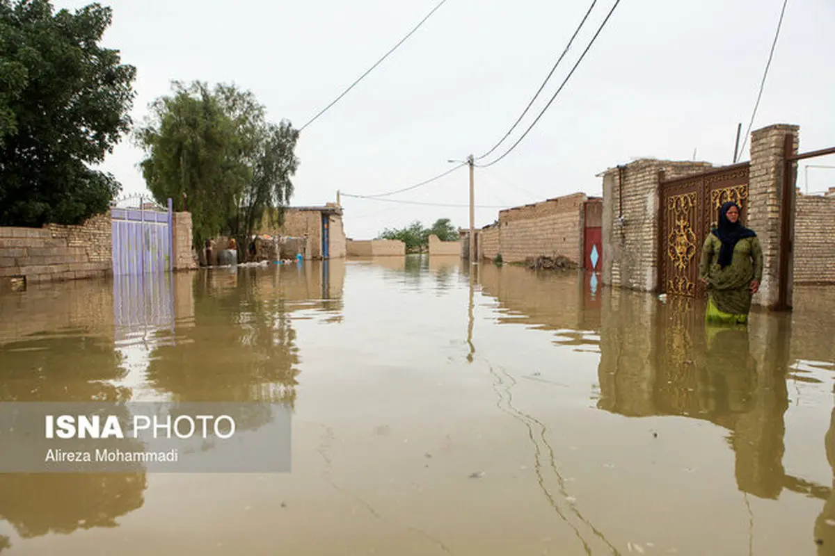 کاهش ارتفاع آبگرفتگی در روستاهای شادگان