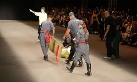 مرگ یک مدل هنگام اجرای نمایش فشن شو در برزیل+ویدئو و تصاویر