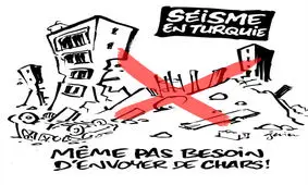 نشریه «شارلی ابدو» باید بداند بی‌احترامی به درگذشتگان زلزله آزادی بیان نیست

