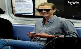 تصاویری جالب از سلبریتی‌ها در وسایل نقلیه عمومی