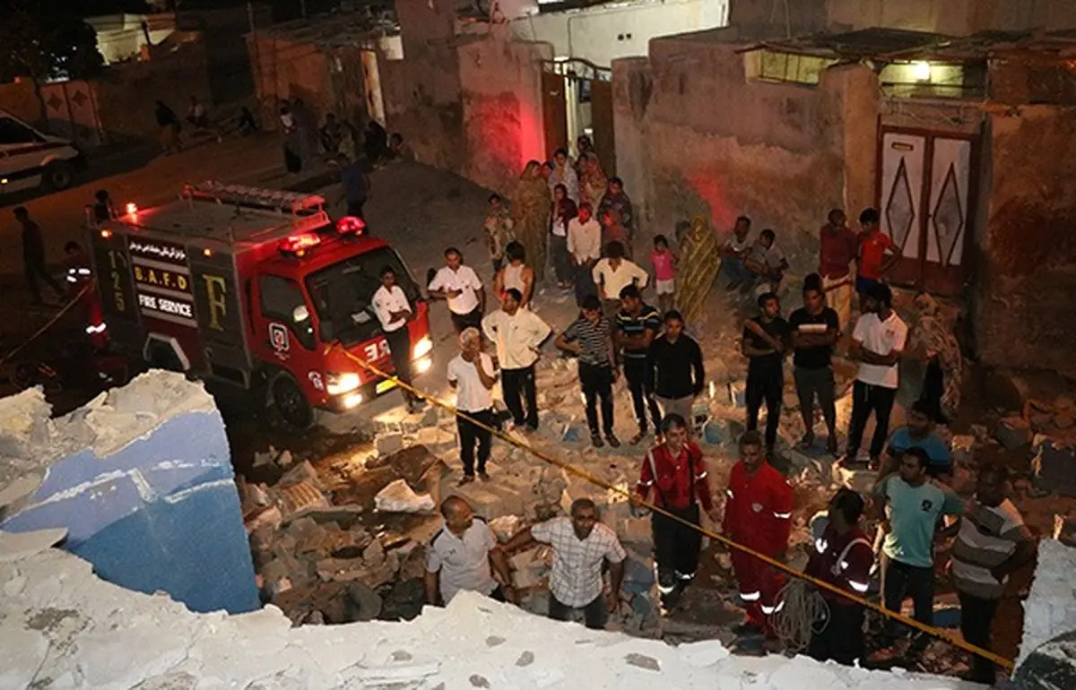 ۹ مجروح بر اثر انفجار گاز در بندرعباس