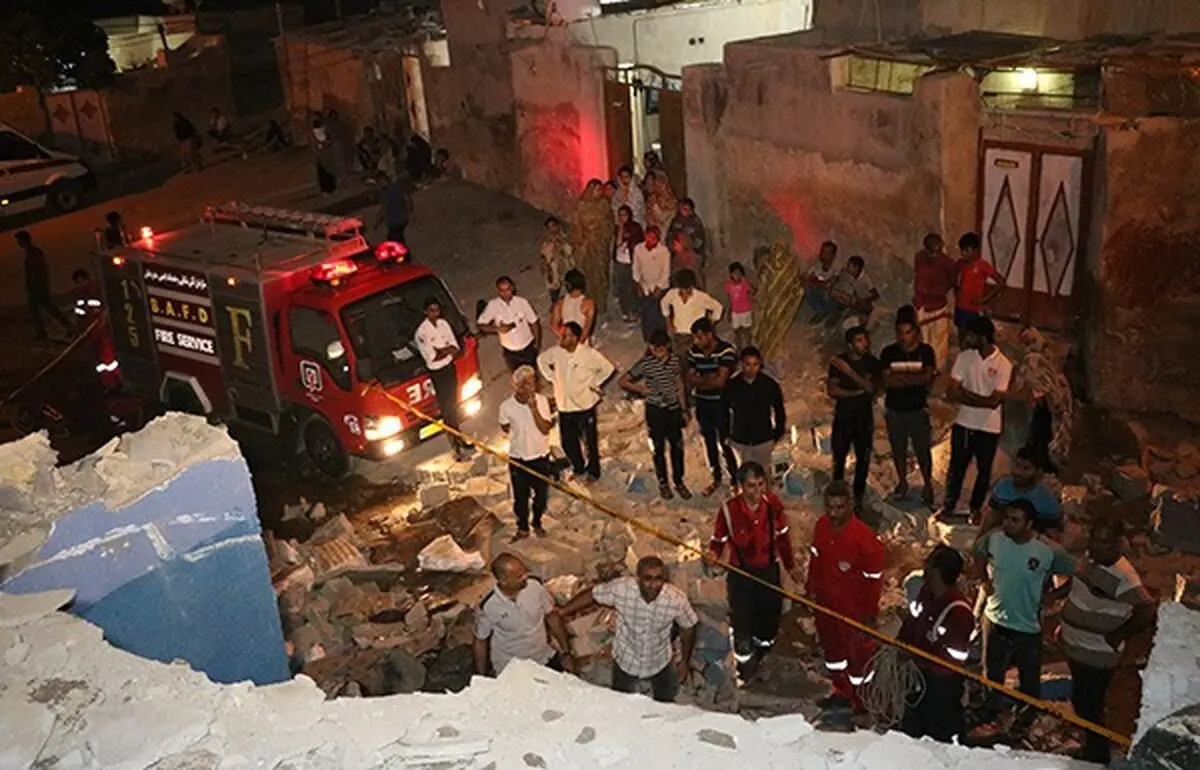 ۹ مجروح بر اثر انفجار گاز در بندرعباس