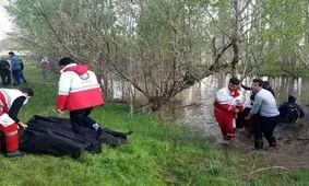 تصاویر ی از 3 برادر غرق شده در رودخانه "قره‌سو" مشکین‌شهر