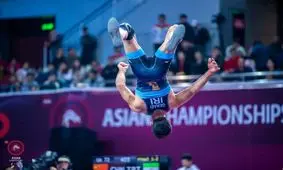 سفید و خاکستری کشتی ایران در قهرمانی آسیا