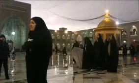 قطعه‌ای از بهشت/ حال و هوای حرم مطهر رضوی همزمان با بارش باران