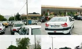 باور مردم به شایعات پایان ندارد؛ صف‌های طولانی در پمپ بنزین‌های ایلام