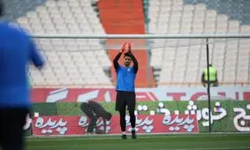 گزارش تصویری اختصاصی گرم کردن دو تیم استقلال تهران - استقلال خوزستان